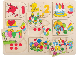 Bigjigs Toys Obrázkové počítací puzzle