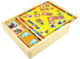 Bigjigs Toys Dřevěné domino se zvířátky