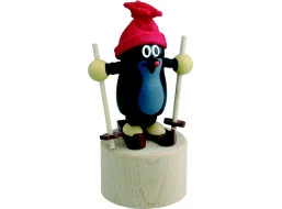 Detoa Mačkací figurka Krtek na lyžích