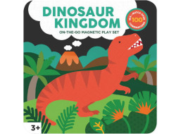 Petit Collage Magnetická hrací sada - dinosauři - poškozená kovová krabička