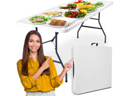 Cateringový stůl BALI White 180 cm - bílý
