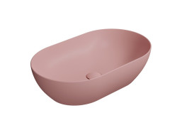 GSI PURA keramické umyvadlo na desku 60x37cm, blush mat 883424