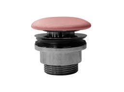 GSI GSI umyvadlová výpust 5/4“, neuzavíratelná, tl.5-65 mm, keramická krytka, blush mat PVC24