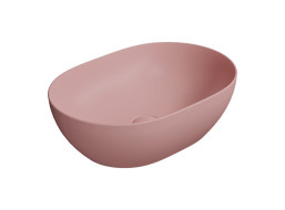 GSI PURA keramické umyvadlo na desku, 50x35cm, blush mat 886024