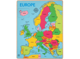 Bigjigs Toys Dřevěné puzzle mapa Evropy 25dílků