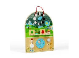 Bigjigs Toys Dřevěná motorická deska Počasí
