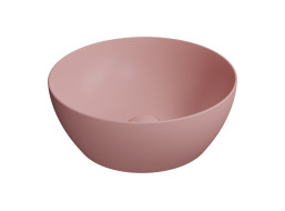GSI PURA keramické umyvadlo na desku, průměr 42cm, blush mat 885124