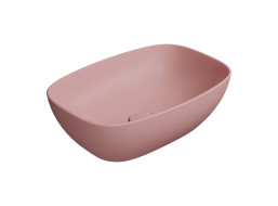 GSI NUBES keramické umyvadlo na desku 50x35cm, blush mat 978424