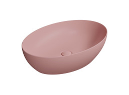 GSI PURA keramické umyvadlo na desku, 60x42cm, blush mat 884224