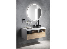 Sapho Koupelnový set VIERA 100, dub alabama / bílá mat KSET-036