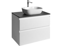 Aqualine ALTAIR skříňka s deskou 78, 5 cm, bílá/antracit břidlice AI280-03