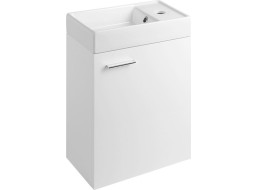 Aqualine ZOJA skříňka s keramickým umyvadlem 40x22 cm, bílá 51049A-02