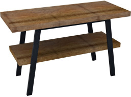 Sapho TWIGA umyvadlový stolek 110x72x50 cm, černá mat/old wood VC453-110-8