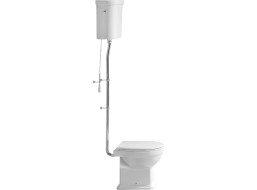 GSI CLASSIC WC mísa s nádržkou, spodní odpad, bílá-chrom WCSET21-CLASSIC-SO