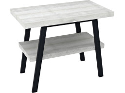 Sapho TWIGA umyvadlový stolek 100x72x50 cm, černá mat/dub starobílý VC442-100-5