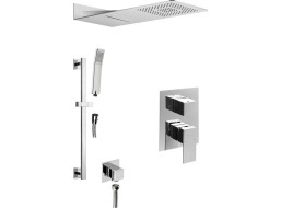 Sapho LATUS podomítkový sprchový set s pákovou baterií, 3 výstupy, chrom 1102-44-01