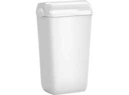 MARPLAST COLORED odpadkový koš nástěnný s víkem 23l, ABS, Soft Touch, bílá A74201-1