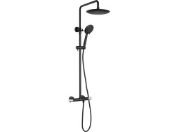 Sapho SOLARIS sprchový sloup s termostatickou baterií, černá mat/chrom WD139BC