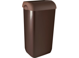 MARPLAST COLORED odpadkový koš nástěnný s víkem 23l, ABS, Soft Touch, hnědá A74201MA-1