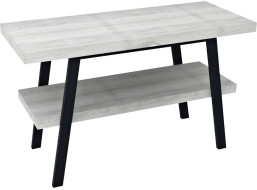 Sapho TWIGA umyvadlový stolek 120x72x50 cm, černá mat/dub starobílý VC453-120-5