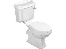 Aqualine ANTIK WC kombi retro + sedátko, bílá AK107-01