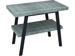 Sapho TWIGA umyvadlový stolek 90x72x50 cm, černá mat/aquamarine VC442-90-6