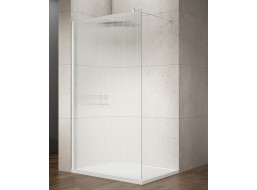 Gelco VARIO WHITE jednodílná sprchová zástěna k instalaci ke stěně, sklo nordic, 1100 mm GX1511-07