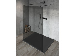 Gelco VARIO BLACK jednodílná sprchová zástěna do prostoru, kouřové sklo, 1300 mm GX1313GX2214