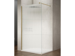 Gelco VARIO GOLD MATT jednodílná sprchová zástěna k instalaci ke stěně, sklo nordic, 700 mm GX1570-10