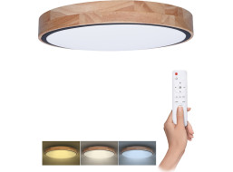 Solight LED osvětlení s dálkovým ovladačem Iron Oak, 48W, 3360lm, 40cm, změna chromatičnosti, stmívatelné