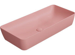 GSI NUBES keramické umyvadlo na desku 80x40cm, blush mat 904024
