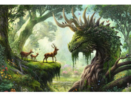 RAVENSBURGER Puzzle Lesní drak se probouzí 3000 dílků