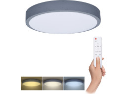 Solight LED osvětlení s dálkovým ovladačem Grey , 48W, 3360lm, 38cm, změna chromatičnosti, stmívatelné