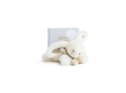 Doudou Dárková sada - Plyšový králíček béžový 16 cm