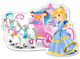 CASTORLAND Puzzle Kočár pro princeznu MAXI 12 dílků