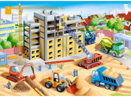CASTORLAND Puzzle Velké staveniště 70 dílků