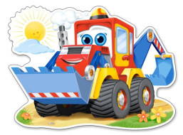 CASTORLAND Puzzle Veselý bagr MAXI 12 dílků