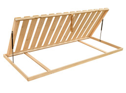 Dřevěný laťkový rošt AHORN - Latt Lux 14 Kombi 200x120 cm s bočním výklopem
