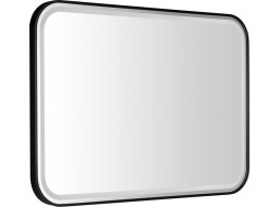 Sapho CETIS zrcadlo s LED osvětlením 100x70cm, černá mat CT100