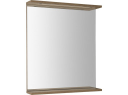 Aqualine KORIN STRIP zrcadlo s LED osvětlením 60x70x12cm, dub platin KO990S