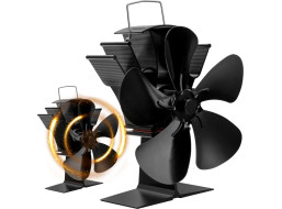 Krbový ventilátor KAMEN - 5lopatkový - černý