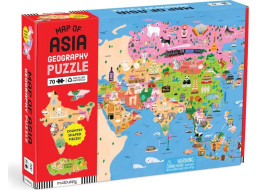Mudpuppy Zeměpisné puzzle Mapa Asie 70 dílků