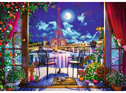 TREFL Puzzle Premium Plus Tea Time: Noční Paříž 1000 dílků