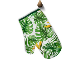 Kuchyňská rukavice SPRING Jungle 17x28 cm - Zelené listy
