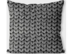 Povlak na polštář JOLIE SWEATER 45x45 cm - šedý