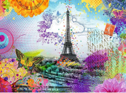 RAVENSBURGER Puzzle Pohlednice z Paříže 500 dílků