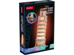 CUBICFUN Svítící 3D puzzle Noční edice: Šikmá věž v Pise 42 dílků