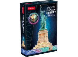 CUBICFUN Svítící 3D puzzle Noční edice: Socha Svobody 79 dílků