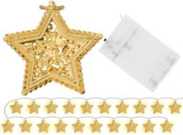 Vánoční svítící LED hvězdičky - 20 ks - 300 cm
