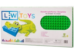 L-W Toys Podložka na stavění JUNIOR 16x32 bodů zelená